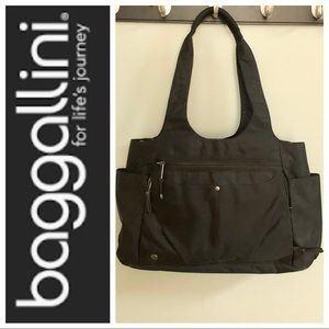 Baggallini black shoulder bag tote